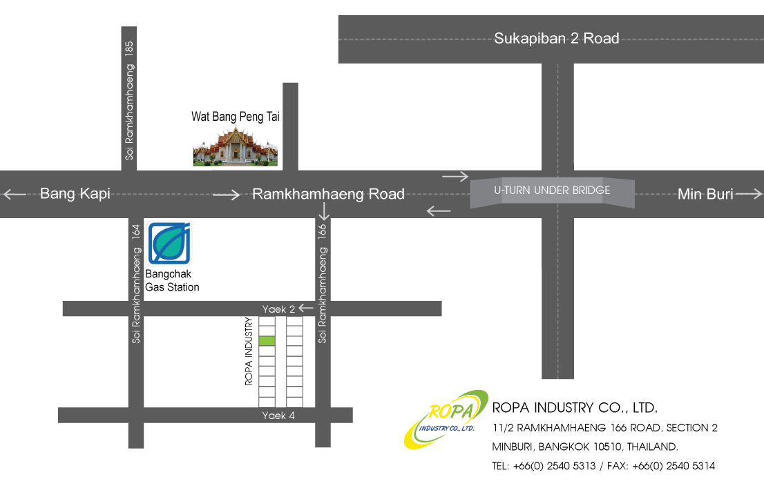 แผนที่บริษัท โรป้า อินดัสตรี จำกัด
